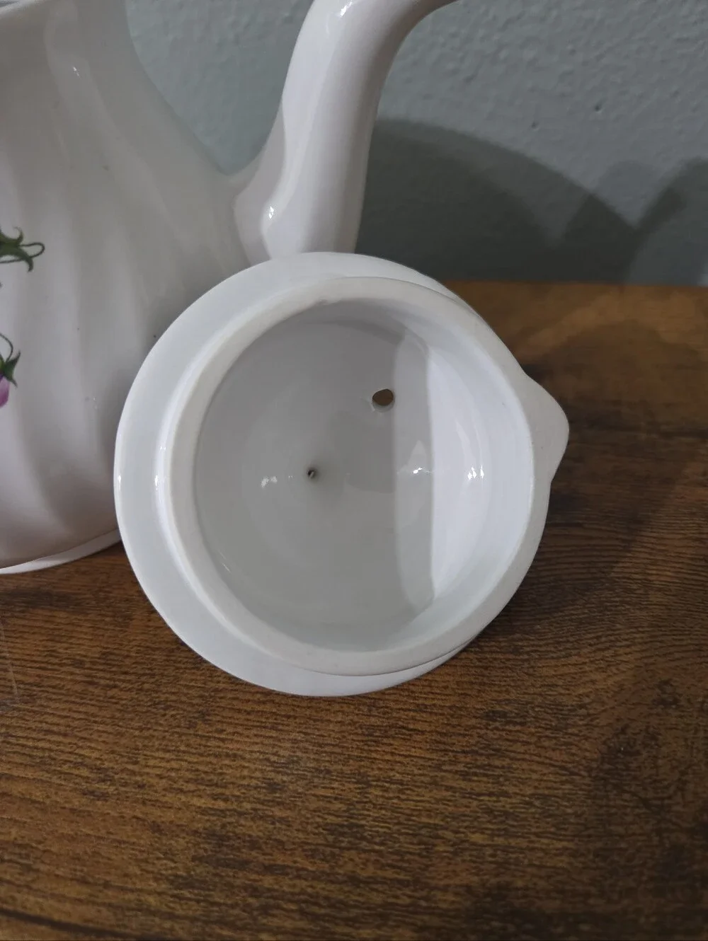 Vintage Arthur Wood & Son Staffordshire  , England Floral Teapot.